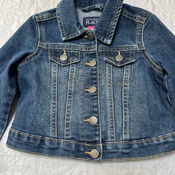 Children’s Place Denim Jean Jacket Size 2T - Picture 3 of 6